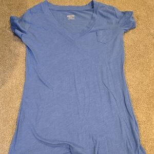 Light Blue V-Neck T-Shirt